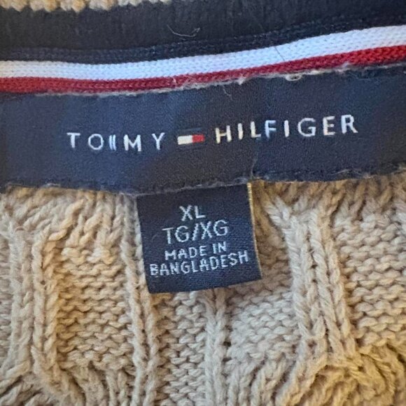 Tommy Hilfiger Cable Knit Short Sleeve Sweater – X - Picture 2 of 6